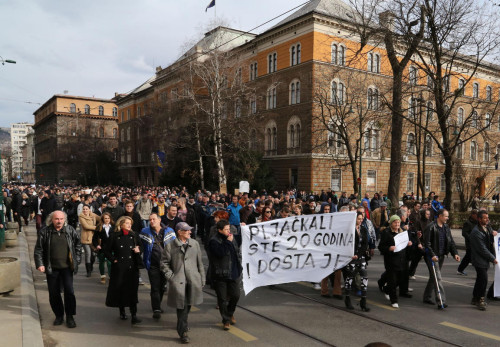 Bosnia-protests